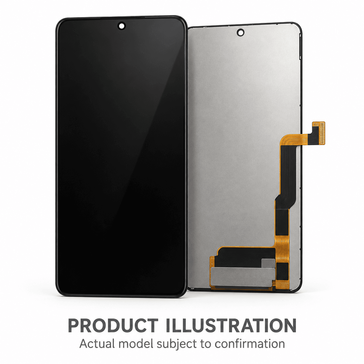 AI-generated LCD screen assembly product illustration; actual model subject to sample confirmation